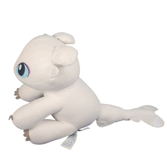 Build A Bear How To Train Your Dragon Light Fury 14" Plush White 2017 - Picture 4 of 6